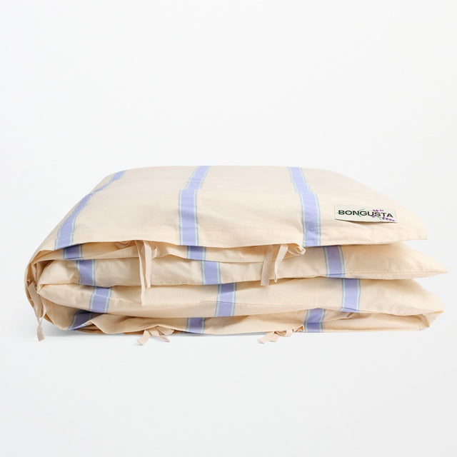 BONGUSTA Bettdecke Bezug "Ivory, Lavender & Mint” 140×200cm | BONGUSTA