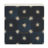 Archivist Lange Streichhölzer „Navy Star Tile“ | in Square Matchbox | Archivist