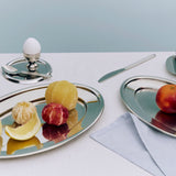 HAY Tablett „Essential Steel Oval Dish Large“ | Minimalistisch | HAY