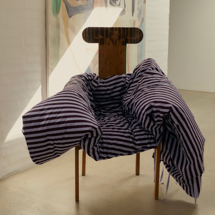 BONGUSTA Bettdecke Bezug “Wine & Lavender Blue” 140×200cm | BONGUSTA