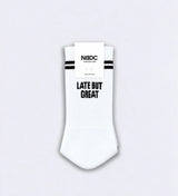 Socken „Late but great“ | Statementsocken | NO BAD DAYS CLUB