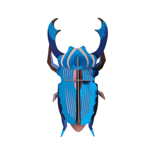 studio ROOF Wanddeko “Azure Stag Beetle” | 3D Hirschkäfer | Studio Roof