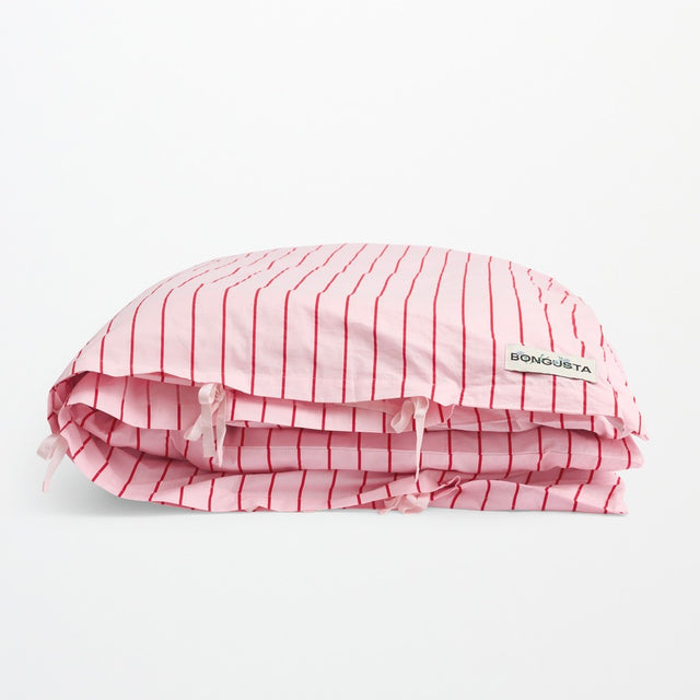 BONGUSTA Bettdecke Bezug "Baby Pink & Ski Patrol” 140×200cm | BONGUSTA