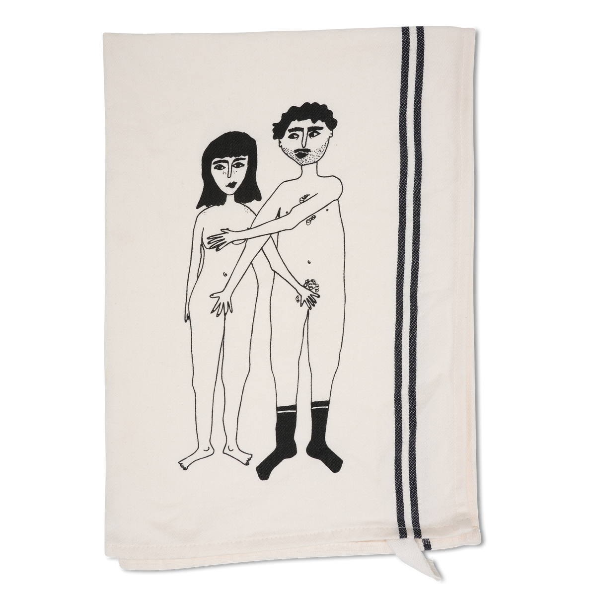 helen b Geschirrtuch helen b "Naked Couple" | 100% Baumwolle | mit Illustrationen von Helen Blanchaert