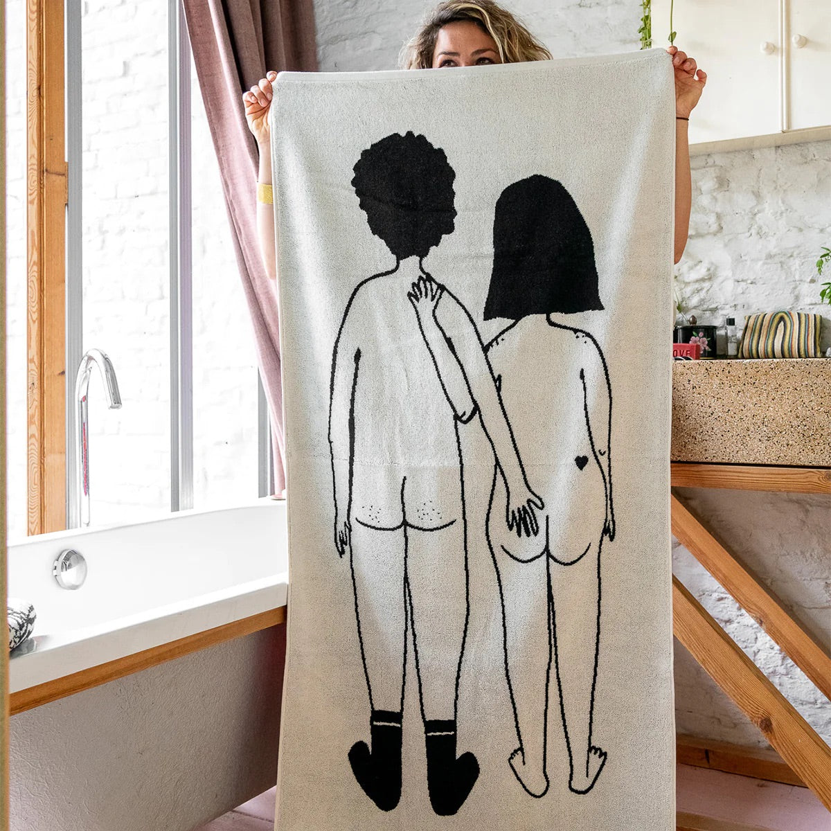 helen b Naked Couple Set | Illustrationen für Küche, Bad & Alltag