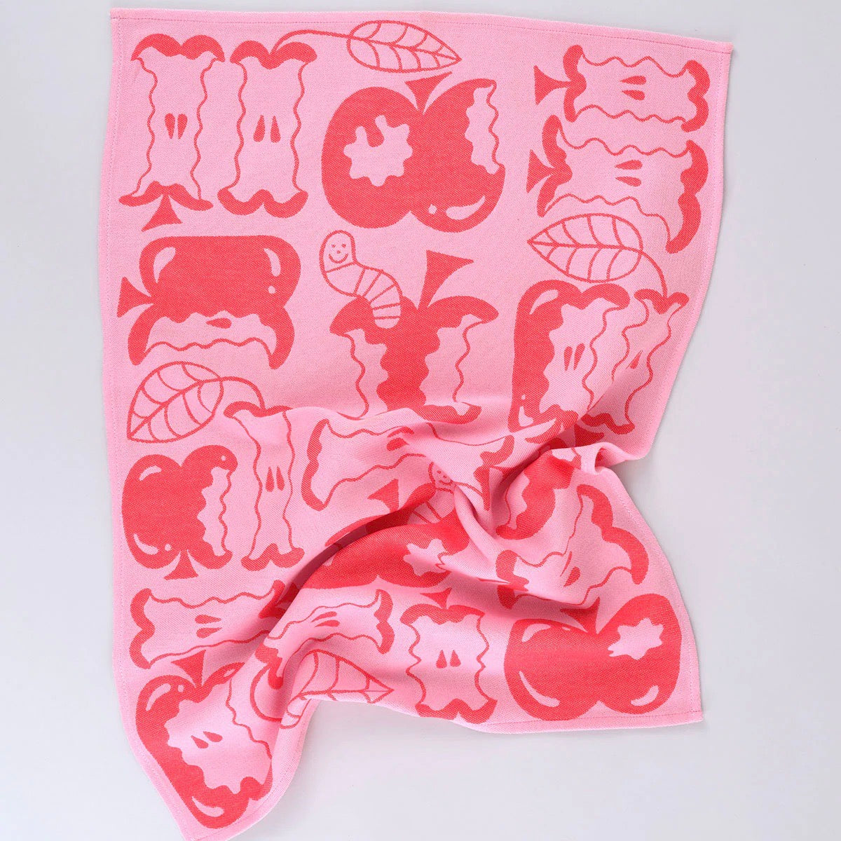 WRAP Küchentuch "An apple a day" von WRAP aus London | Niedlich illustriertes Küchentuch