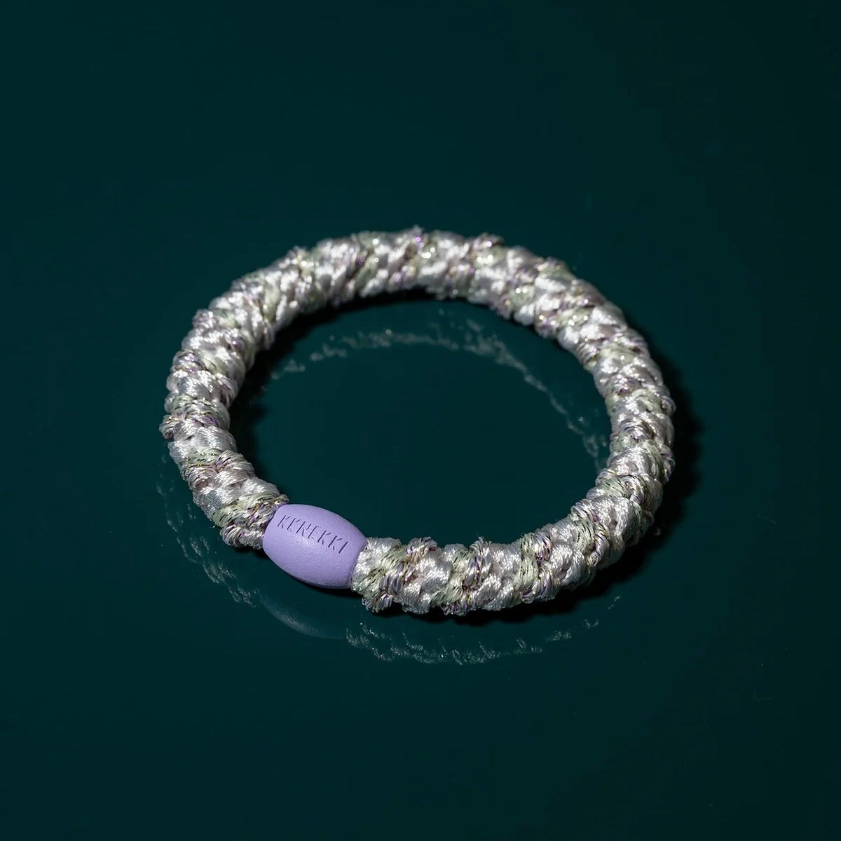 Kknekki Haargummi “Lavender pink glitter stripe” | Kknekki