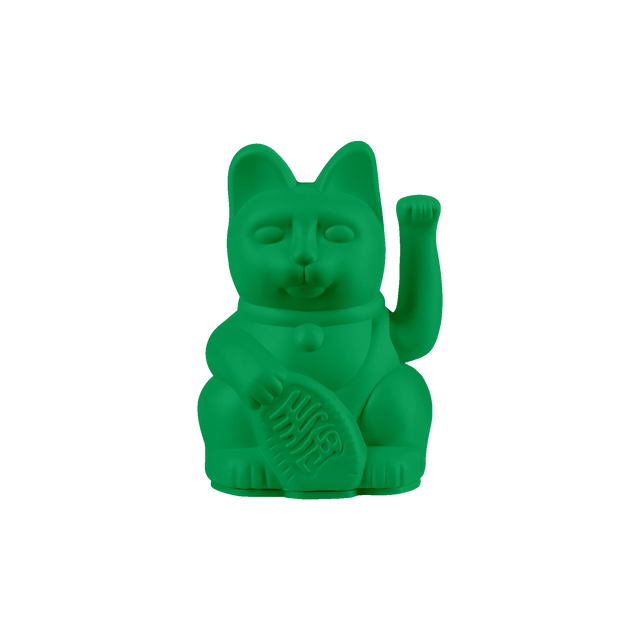 Donkey Products Winkekatze Donkey “Lucky Cat Mini Vivid Green” | Mini Glückskatze Grün