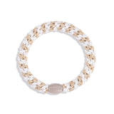 Kknekki Haargummi “White-Beige glitter stripe” | Kknekki