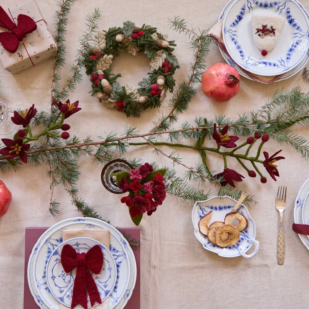 Gry & Sif Filz-Tischkranz “Christmas Wreath” | Weihnachtsdeko | Gry & Sif