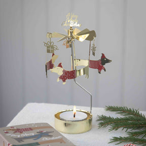 Pluto Design Engelspiel “Jolly Dogs” | Windlicht Karussell | Pluto Design