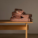 BONGUSTA Handtuch „Naram Camel & Ultramarine“ | 50 × 80 cm | Bongusta