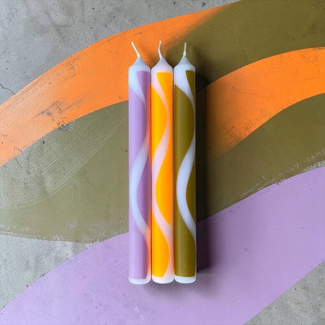 pinkstories Stabkerzen “Graphic Lights Sinus 101” 3er-Set | pinkstories
