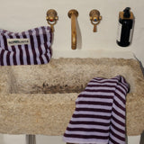 BONGUSTA Handtuch „Naram Wine & Lavender Blue“ | 50 × 80 cm | Bongusta