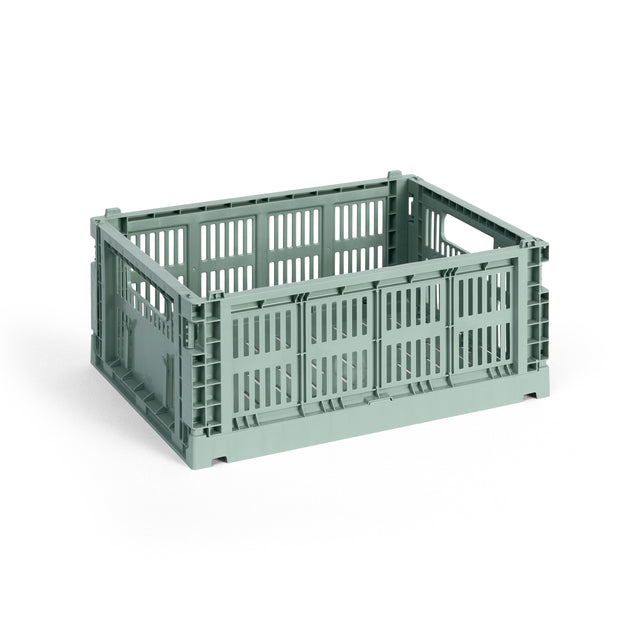 HAY Faltbox „Colour Crate Medium Sage Green“ | Stylisch & vielseitig | HAY