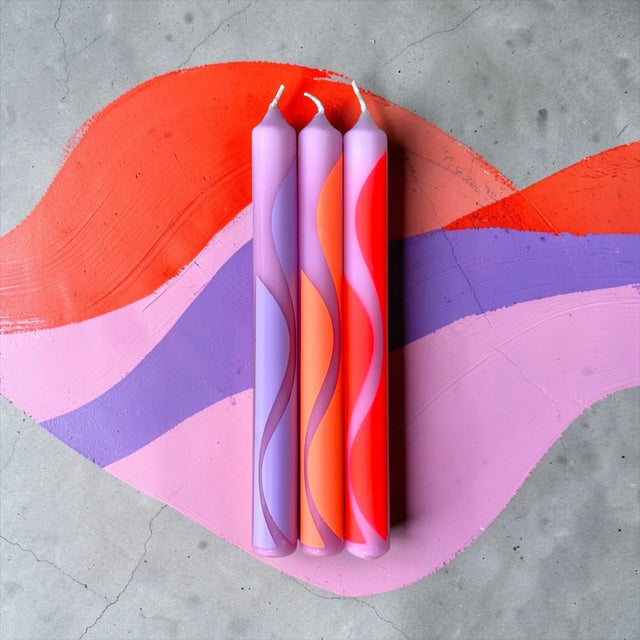 pinkstories Stabkerzen “Graphic Lights Sinus 102” 3er-Set | pinkstories