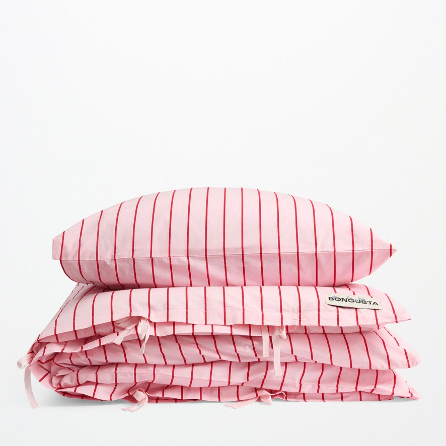 BONGUSTA Bettwäsche-Set “Baby Pink & Ski Patrol” 140×200cm + 80×80cm | BONGUSTA