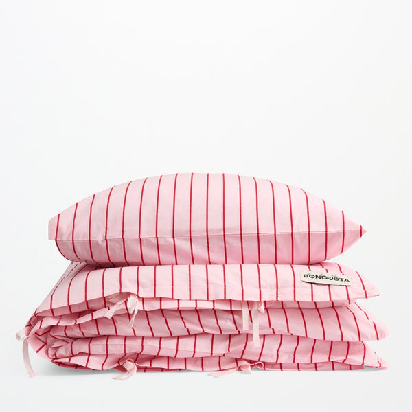 BONGUSTA Bettwäsche-Set “Baby Pink & Ski Patrol” 140×200cm + 80×80cm | BONGUSTA