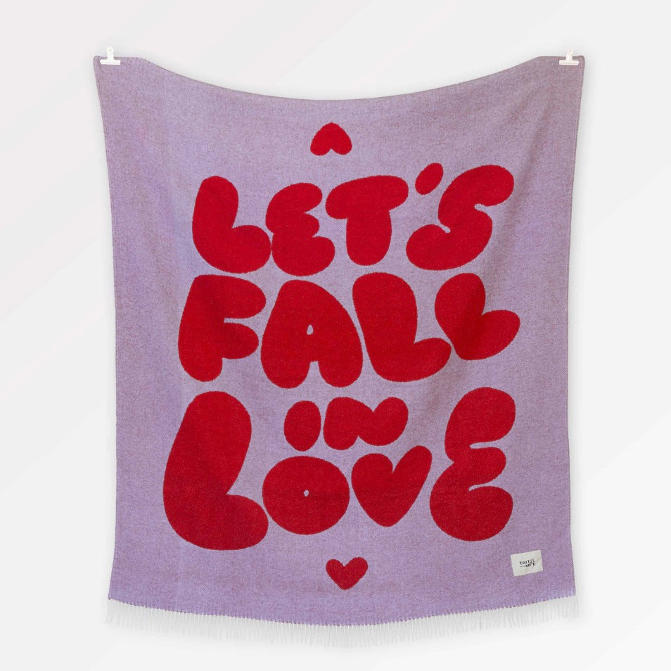 Textilwerk Decke „Fall in Love“ (150x200cm) | Textilwerk | Gemütliche Decke