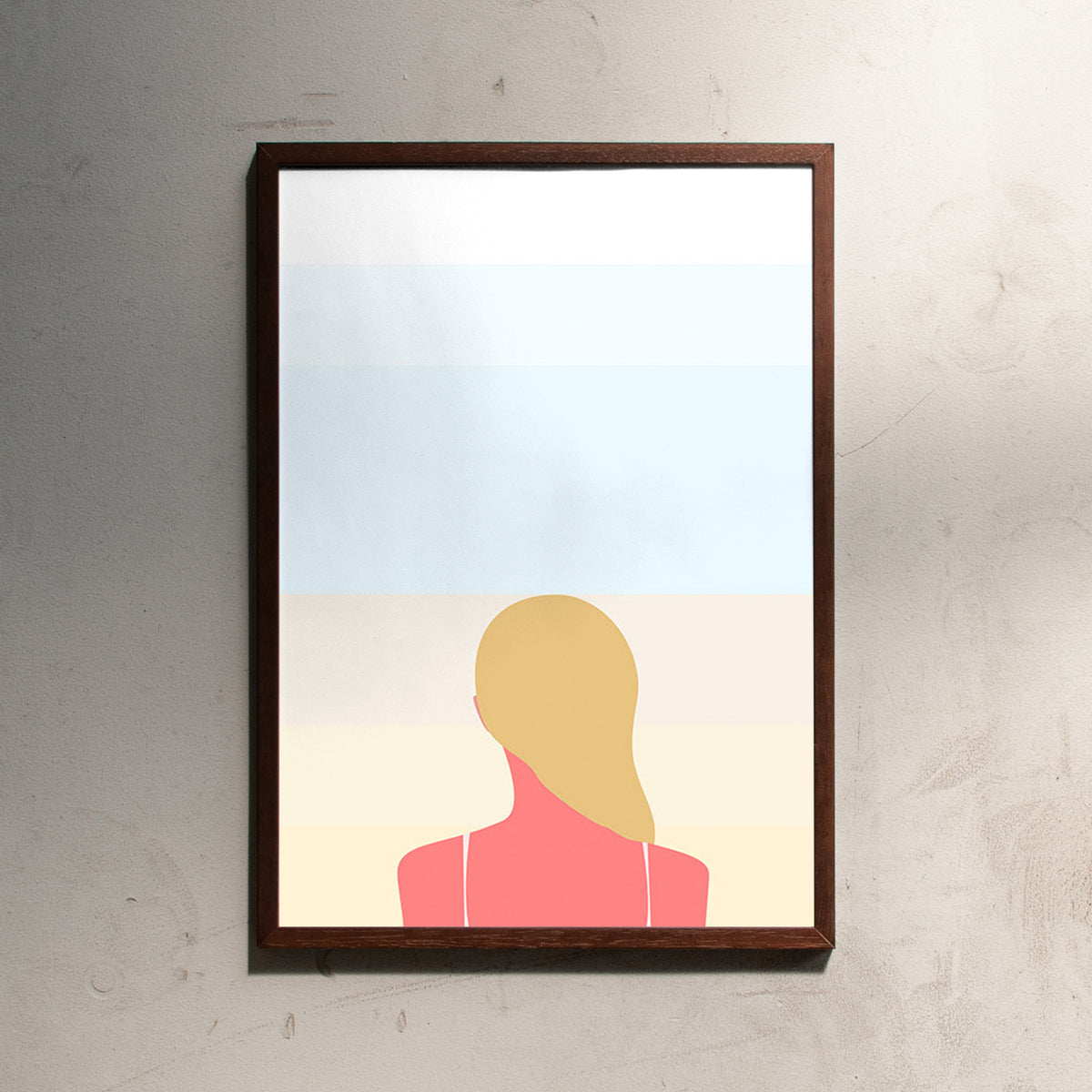 Swen Swenson En smuk dag pa stranden - girl (Din A2)