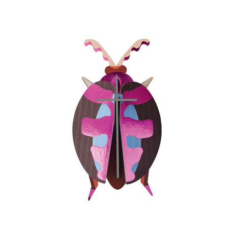 studio ROOF Wanddeko “Lumen Pink Beetle” | 3D Käfer Design | Studio Roof