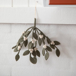 Gry & Sif Mistelzweig “Dark Green” 25 cm | Filzdeko | Gry & Sif