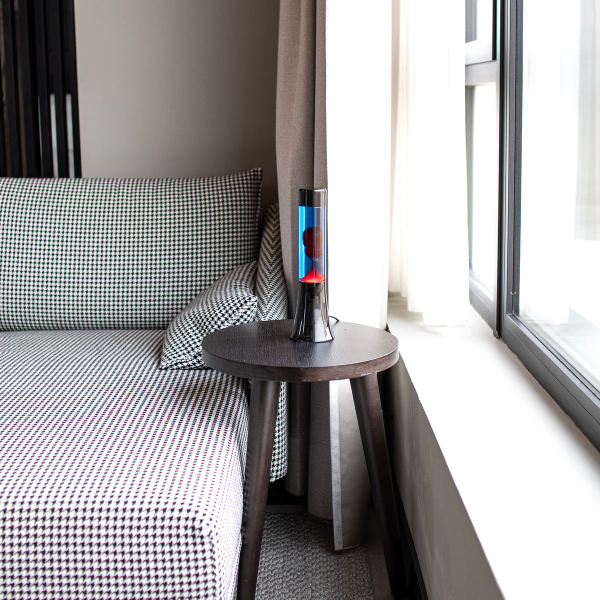 Fisura Lava Lampe "Mini Red & Blue" | Nostalgisches Retro-Feeling | Fisura