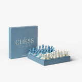 PRINTWORKS Spiel “Classic Chess” Dusty Blue | Schachspiel | PRINTWORKS
