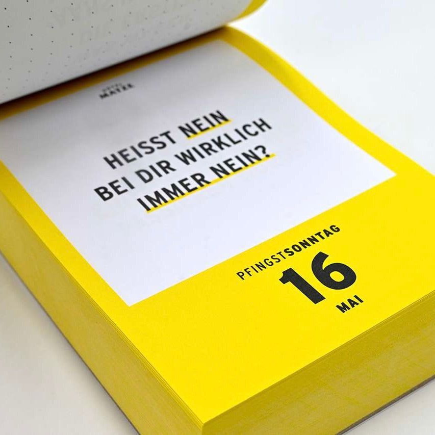 Verlag Hermann Schmidt Abreißkalender “Was ich mich frage” 2027 | Verlag Hermann Schmidt