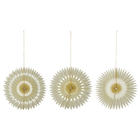 House Doctor Weihnachtshänger “Stelle Off White” 3er-Set | House Doctor