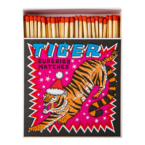 Archivist Lange Streichhölzer „Festive Tiger“ | in Square Matchbox | Archivist
