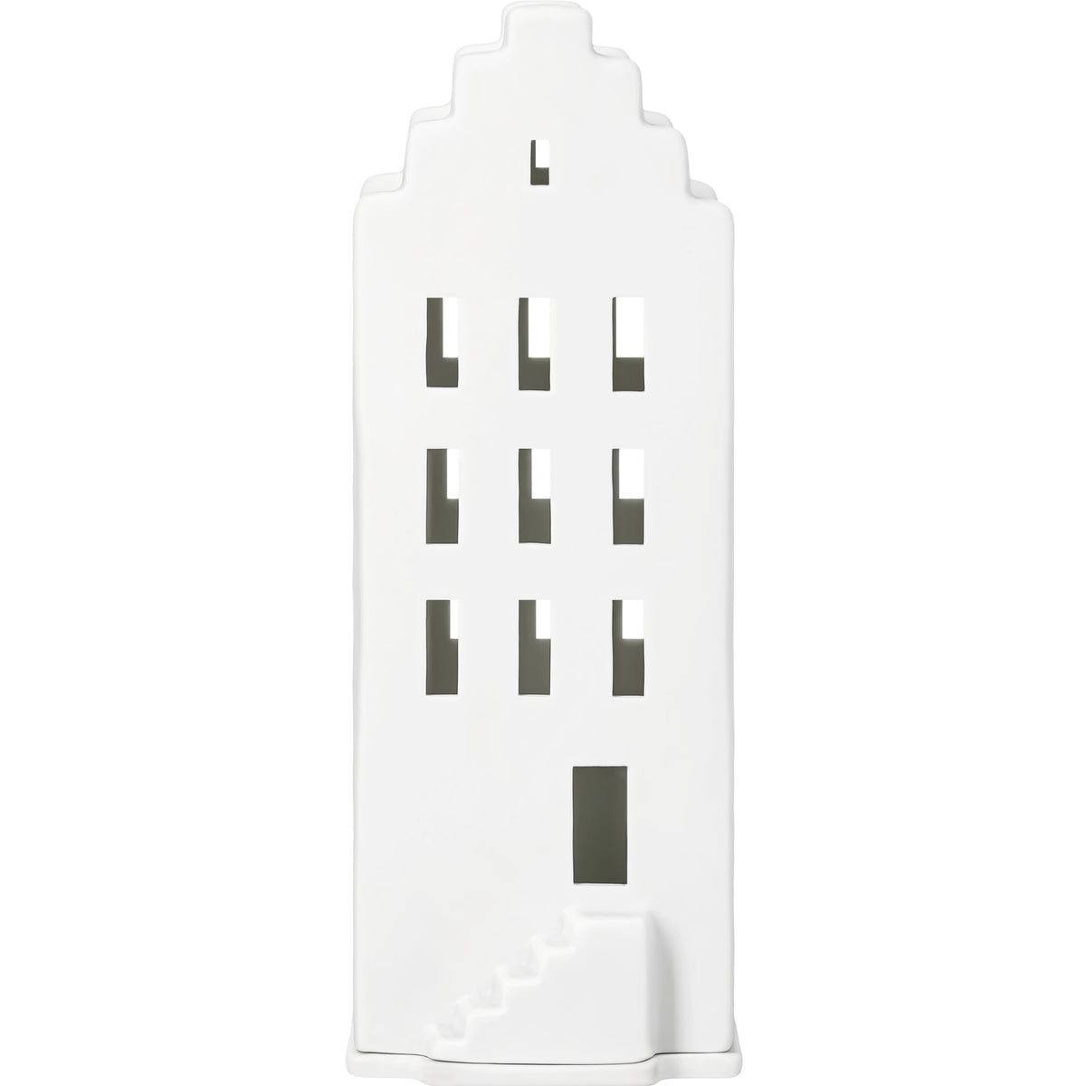 Lichthaus “Giebeldach” | Porzellan Windlicht | räder