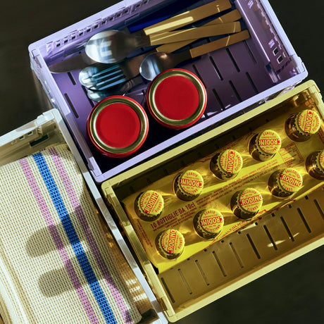 HAY Faltbox „Colour Crate Small Lavender“ | Pastell mit Struktur | HAY