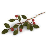 Gry & Sif Filz-Zweig “Dark Red Apples” | Weihnachtsdeko | Gry & Sif