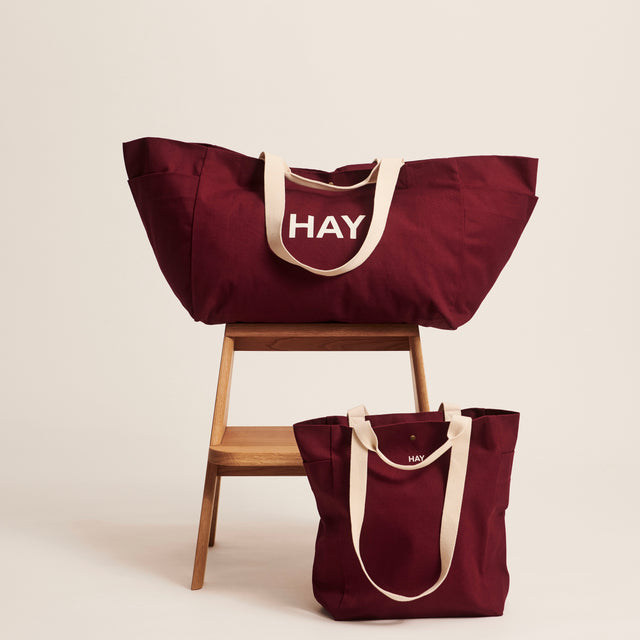 HAY Weekend Bag „Organic Large Burgundy“ | Zeitlos & praktisch | HAY