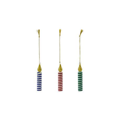 House Doctor Weihnachtshänger “Candles” 3er-Set | House Doctor