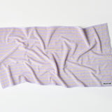 BONGUSTA Badetuch “Naram Lilac & Neon Yellow” 70x140 cm | BONGUSTA
