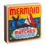 Archivist Lange Streichhölzer „Mermaid Matches“ | in Square Matchbox | Archivist