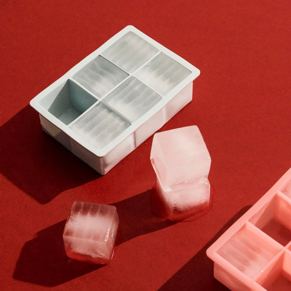 HAY Eiswürfelform „6 Cubes XXL Ice Blue“ | Klare Würfelform | HAY