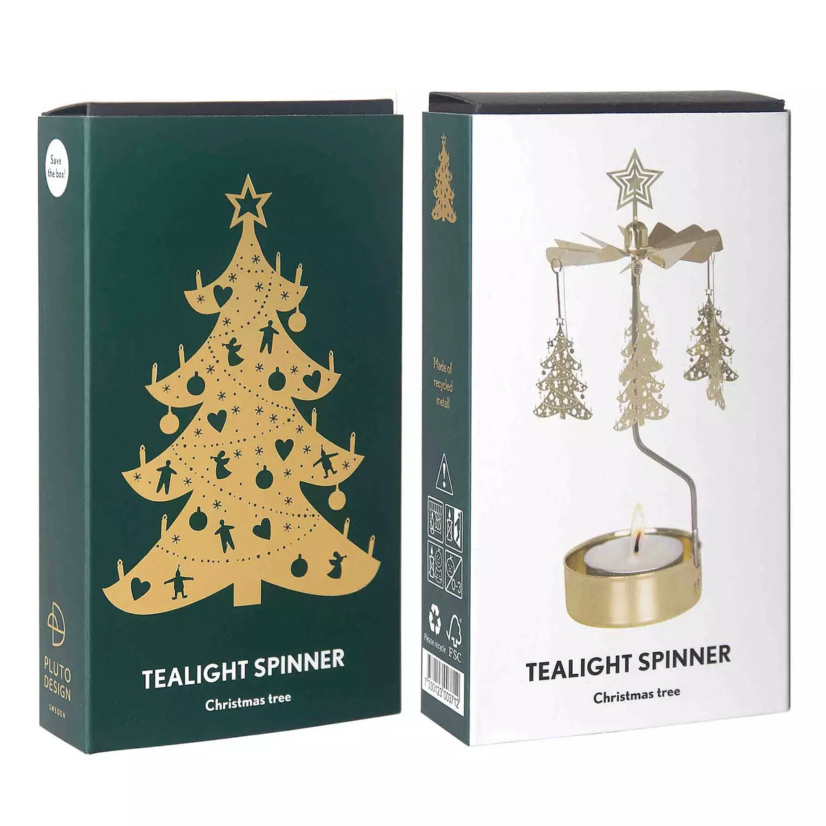 Pluto Design Engelspiel “Christmas Tree” | Weihnachtliches Leuchten in Gold | Pluto Design