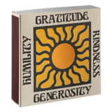 Archivist Lange Streichhölzer „Gratitude and Kindness“ | in Square Matchbox | Archivist