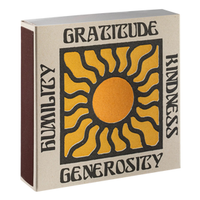 Archivist Lange Streichhölzer „Gratitude and Kindness“ | in Square Matchbox | Archivist