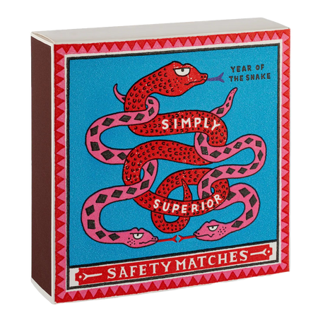 Archivist Lange Streichhölzer „Year of the Snake“ | in Square Matchbox | Archivist