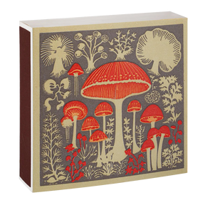 Archivist Lange Streichhölzer „Mushroom Matches“ | in Square Matchbox | Archivist