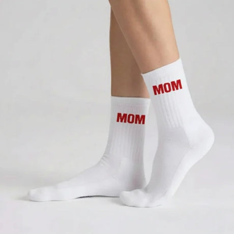 NO BAD DAYS CLUB Socken “Mom” Rot | Für Power-Mamas | NO BAD DAYS CLUB