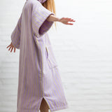 BONGUSTA Poncho „Naram Lilac & Neon Yellow S/M“ | Cooles Farbspiel | BONGUSTA
