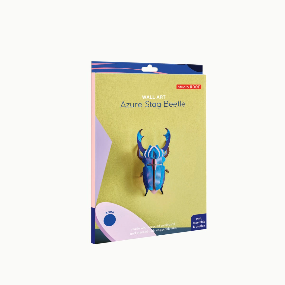 studio ROOF Wanddeko “Azure Stag Beetle” | 3D Hirschkäfer | Studio Roof