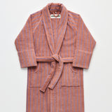 BONGUSTA Bademantel „Naram Camel & Ultramarine S/M“ | Zum Einkuscheln | Bongusta