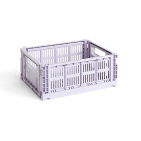 HAY Faltbox „Colour Crate Medium Lavender“ | Vielseitig & soft | HAY