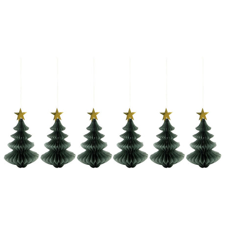 House Doctor Weihnachtshänger “Tree Grün” 6er-Set | House Doctor
